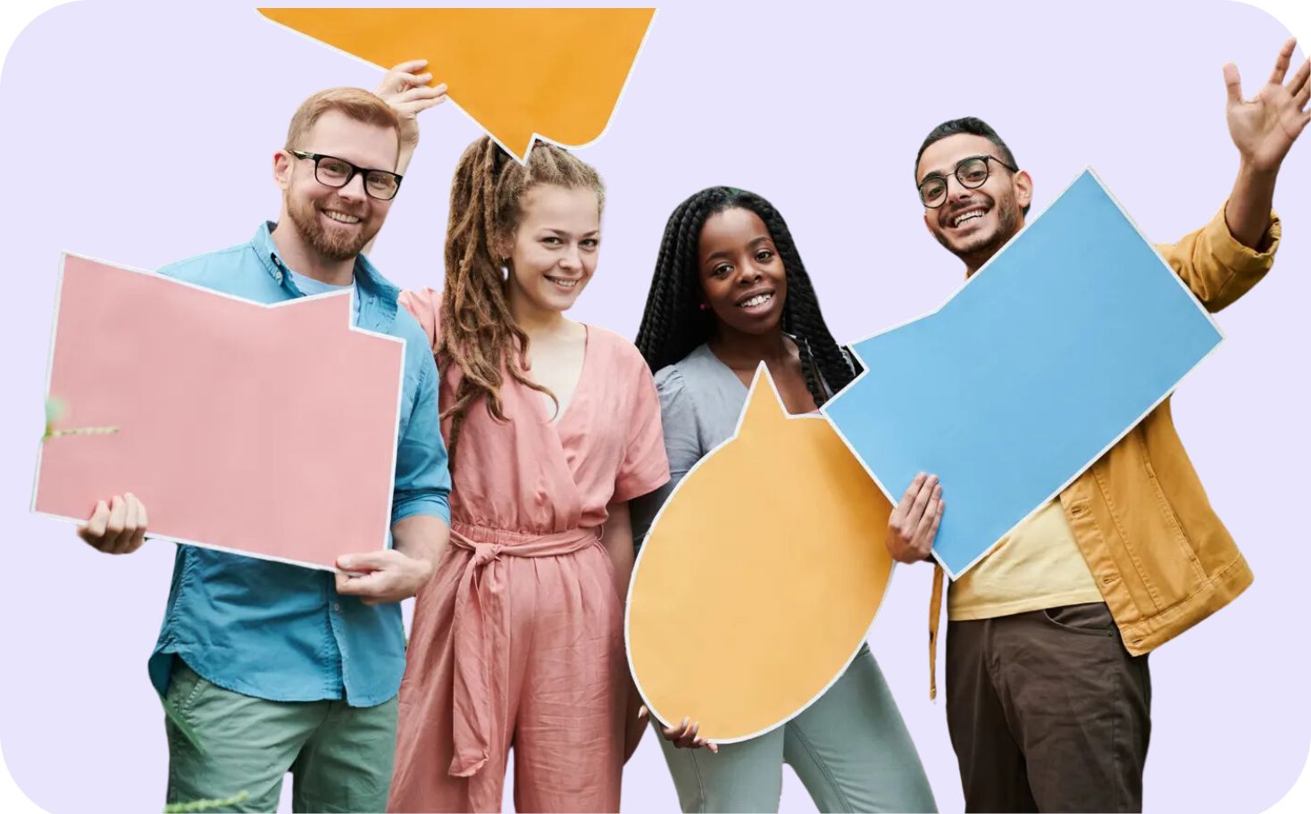 SEO team holding charts