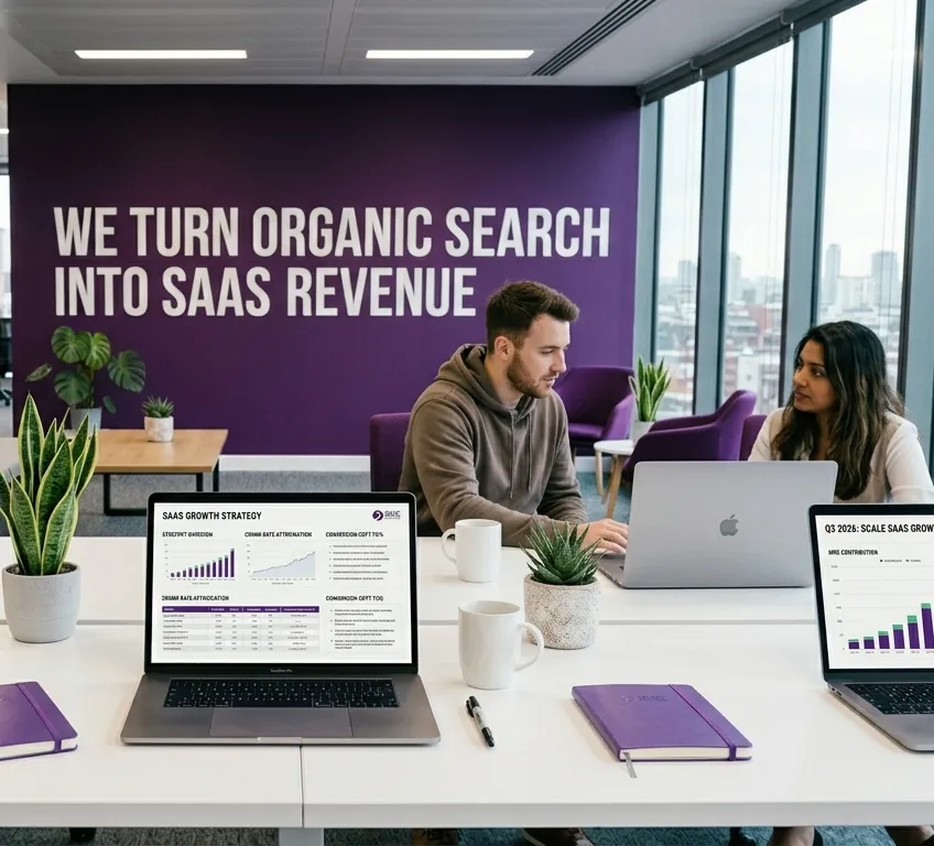 SaaS SEO Team Working