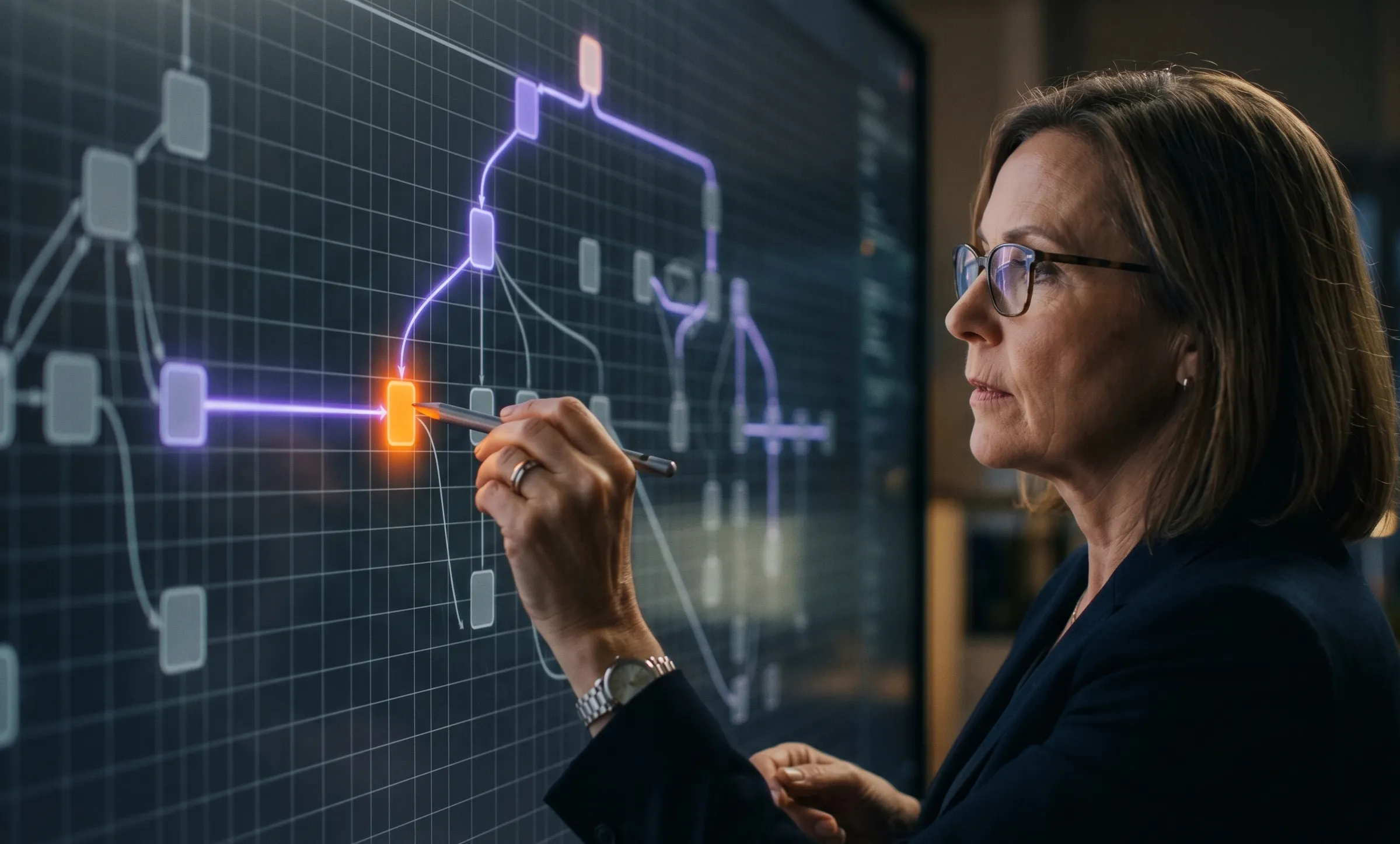 A technical SEO specialist performing a deep-dive audit on a complex SaaS website architecture to isolate crawl errors.